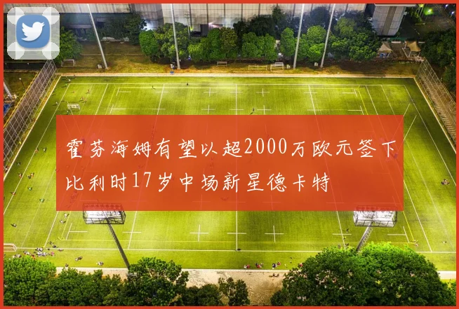 霍芬海姆有望以超2000万欧元签下比利时17岁中场新星德卡特